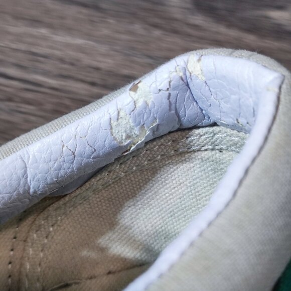 Vans Custom Design Skateboarder Sneakers Men's 11 Green White  Purple  Canvas - Picture 10 of 11